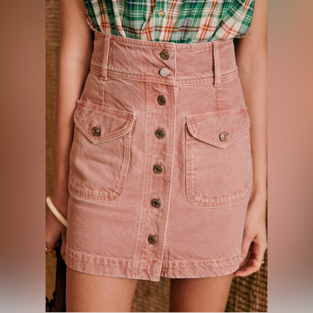 ⭐️NEW⭐️ Sezane Bettie Skirt Pink - Size 4